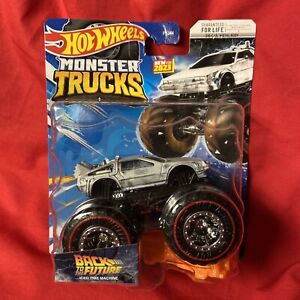 2023 Hot Wheels Monster Truck Back To The Future Iced Time Machine Treasure Hunt