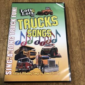 Lots & Lots Of Truck Songs For Kids DVD NEW SEALED Sing-A-Long James Coffey