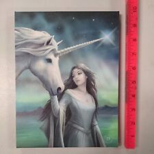 Anne Stokes North Star Unicorn Canvas Print 7.5 X 10
