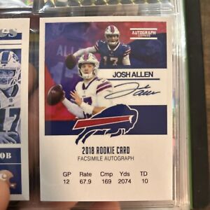 New Listing2018 Josh Allen Autograph Express Rookie Promo Card - Very Hard To Find. Rare.