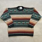 Vintage Kennington Southwestern Country Serape Style Made In Italy Sweater Sz XL