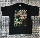 Vintage 2002 Creed Tour Rap Tee T Shirt L Post Grunge Nickelback Staind Seether