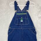 Liberty Overalls Mens 36x30 Blue Denim Carpenter Bib WorkWear Farm *stains