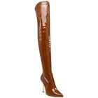 Steve Madden Womens Vivee Tan Over-The-Knee Boots Shoes 6 Medium (B,M) BHFO 1281