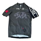 Assos CA Bear Tour of California Amgen Black Grey Zip Cycling Jersey Shirt Sz XL