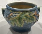 Roseville Blue Bushberry 657-3 Small Handled Jardiniere 1941