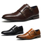 Men's Loafers Dress Shoes Monk Strap  Shoes Wide Size 6.5-13