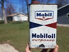 New ListingVintage Mobil Oil Can w/ Pegasus Mobiloil Outboard Boat Motor 1 Qt Can