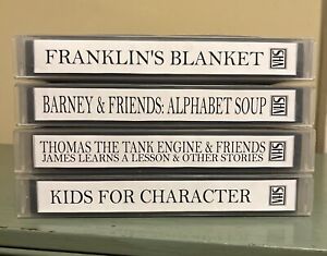 Kids VHS Lot ~ (4) Thomas The Tank Engine, Franklin, Barney & Friends, & More