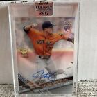 Alex Bregman 2017 Topps Clearly Authentic Rookie Autograph Fielding RC Auto