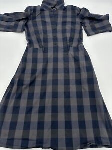 Theory Dress Women Size 0 Plaid Long Sleeve Checkered …#5114