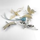 Vintage Bird Butterfly Dragonfly Clip On Ornament Lot
