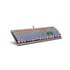 K600 Retro Mechanical Gaming Keyboard 104 Key, Rainbow LED Backlit Typewriter...