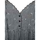 Vintage Victoria's Secret Country Size Large BABYDOLL TANK TOP Gingham Daisy