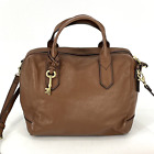 Fossil Handbag Brown Leather Satchel Crossbody Bag Rachel Purse