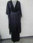 NWT HALSTON HERITAGE Women's Black/Purple Kimono Style Dress- SZ 4