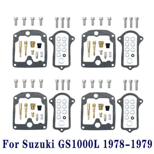 Fits for 1978-1979 Suzuki GS1000L 4 Sets Carburetor Carb Repair Kits US-stock