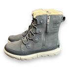 SOREL Womens Gray Snow Boots Size 9.5 4975889 New
