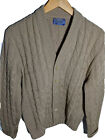 VTG Pendleton Fisherman Cardigan Shawl Collar Wool Sweater Jacket Medium USA