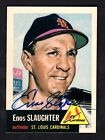 New Listing1991 Topps Archives 1953 Enos Slaughter Autograph HOF Cardinals