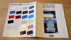 New ListingFord colour and Trim choice brochure 1989 in very good condition