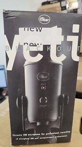 Blue Yeti Professional Multi-Pattern USB Condenser Microphone Blackout Open Box
