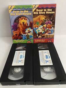 Bear in the Big Blue House Volume 1 & Volume 5 VHS   90’s Nostalgia