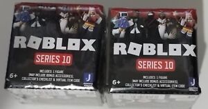 Roblox Series 10 Cube Box Lot of 2 Blind with Exclusive Virtual Item Codes