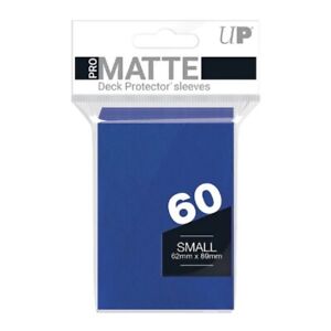 Ultra Pro Gaming SMALL Size Deck Protector Sleeves PRO MATTE BLUE - 60 Ct Pack
