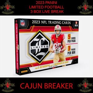INDIANAPOLIS COLTS *3 BOX LIVE BREAK* 2023 PANINI LIMITED FOOTBALL (T)
