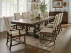 Traditional Dining Room Furniture - 9 piece Brown Oak Table & Chairs Set IC5L
