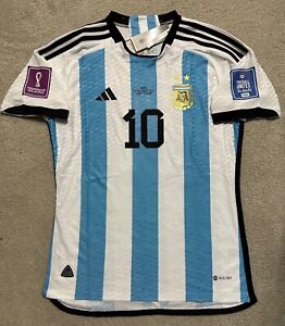 Qatar World Cup 2022 FINAL Argentina home jersey - Messi- RARE- Size L