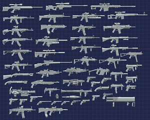 Action Figure - Toy Guns Collection - 1:18, 1:12, 1:10, 1:6 Scales