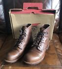 RED WING 8111 IRON RANGER 6-inch Boots Sz. 9 AMBER Leather Original Box