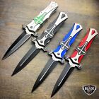 Tactical CELTIC CROSS Spring Open Assisted Folding STILETTO Pocket Knife NEW