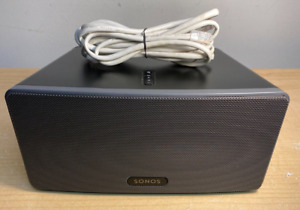 Sonos Play:3 Wireless Smart Home Speaker Black W/Power Cable & Ethernet Cable