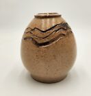 Studio Pottery Vase Signed~ Earth Tones Hand Thrown Small