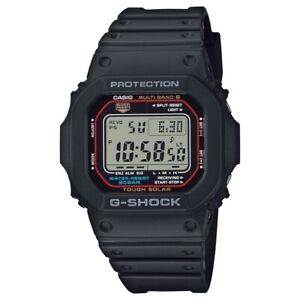 Casio G-Shock Men's Tough Solar Atomic Black Resin Sport 47mm Watch GWM5610-1