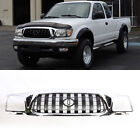 Chrome Front Upper Bumper Hood Grille For 2001-2004 Toyota Tacoma Pickup (For: 2003 Toyota Tacoma)