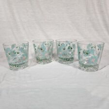 Set of 4 TAYLOR SMITH & TAYLOR Ever Yours Boutonniere 6oz Old Fashioned Glasses