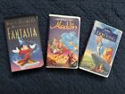 Lot of 3 - VG Disney Animated Classic Masterpiece VG VHS Tapes #1132, 1672, 2977