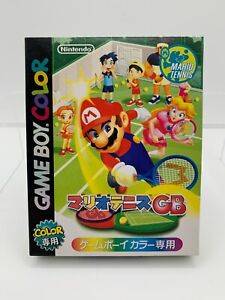 MARIO TENNIS GB Japan Game Boy Color GameBoy GBC Box & Manual US Seller GB0143