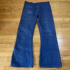 Vintage 70s USA Made High Seas Land Lubber Denim Bell Bottom Jeans  34x29.5