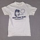 Vintage 1984 Pompano Beach FL 10k Love Run T-Shirt Small White Single Stitch