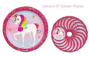 Unicorn Birthday Party Plates ~ 9