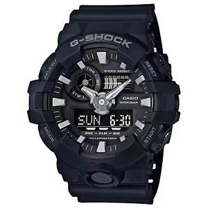 Casio Men's Watch G-Shock Quartz Black Analog-Digital Dial Resin Strap GA700-1B
