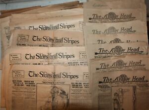 NEWSPAPERS 1919 POST WW1 STARS AND STRIPS THE ARROW HEAD YOKNE FRANCE DAILY MAIL