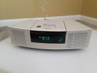 White Bose Wave Radio CD Player Alarm Clock Model AWRC-1P 100% WORKING!!