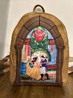 Danielle Nicole Disney Beauty and the Beast Stained Glass Arch Mini Backpack