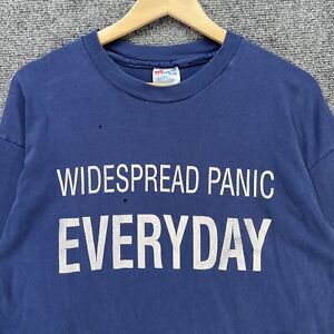 Vintage Widespread Panic Shirt Mens XL Navy 90s Band Everyday Portrait USA Music